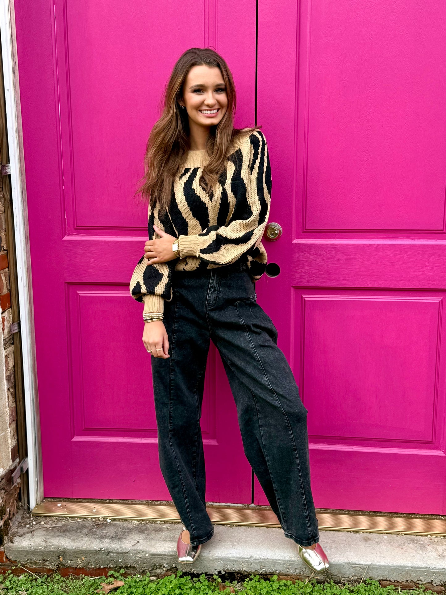 High Rise Wide Leg Jeans with Pockets