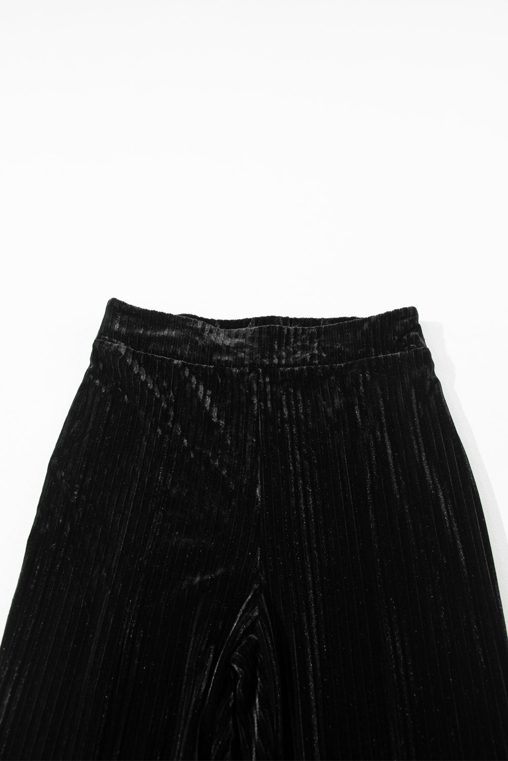 Corduroy High Waist Flare Pants Black-Dress up or down!