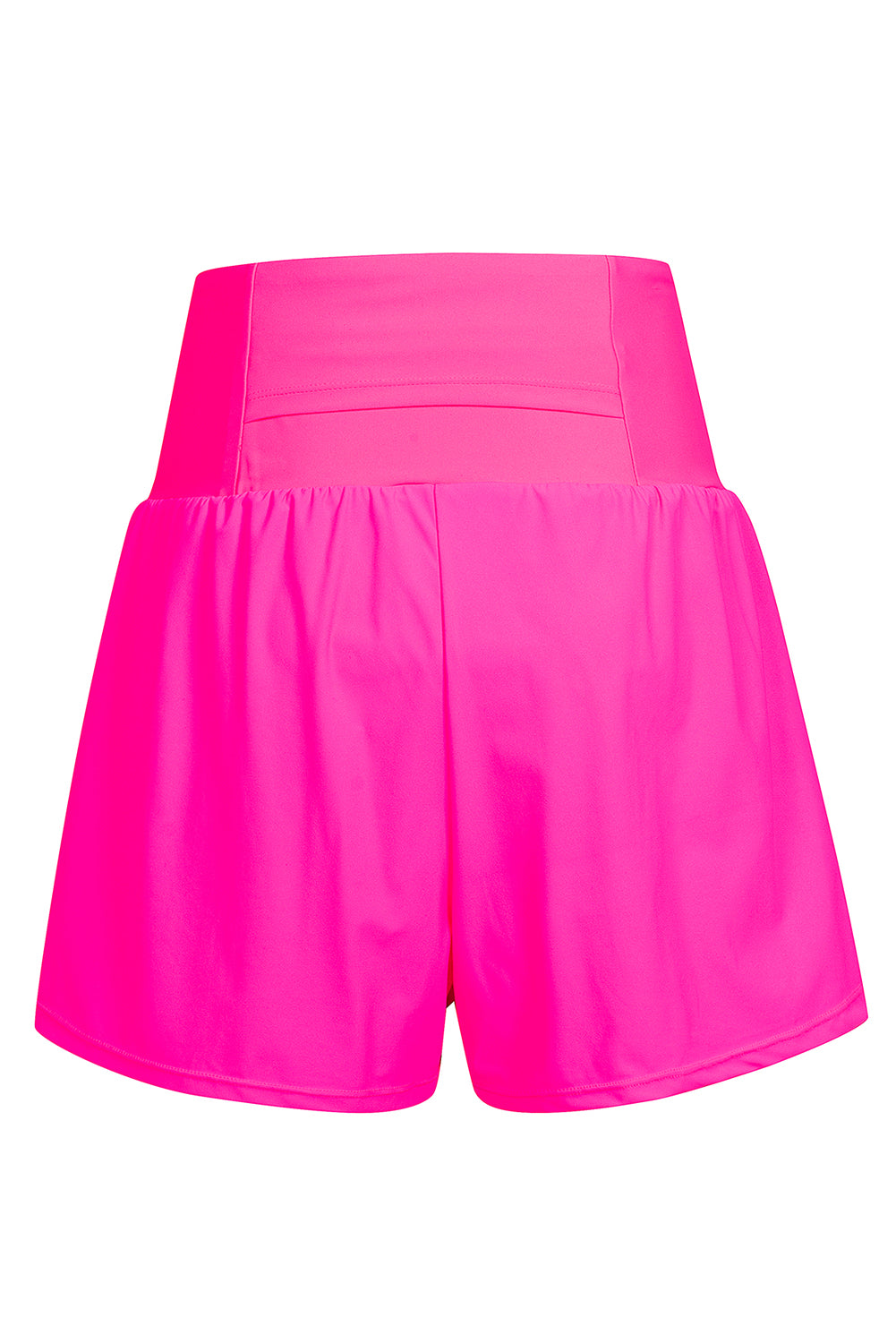 Rose Red Pocketed Wide Waistband Shorts