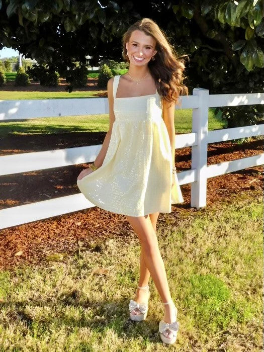 Yellow Babydoll Dress