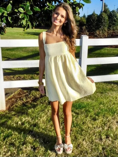 Yellow Babydoll Dress