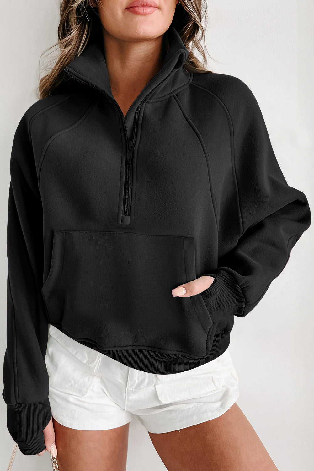 Super Popular Half Zip Sweatshirt