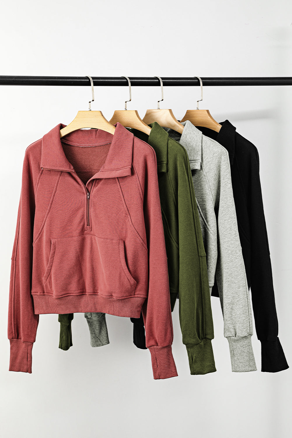 Super Popular Half Zip Sweatshirt